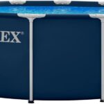 Intex 28930GH 3.66m x 1.22m Navy Blue Metal Frame Pool Set (Contents: One Pool Liner, Metal Frames and One Ladder)