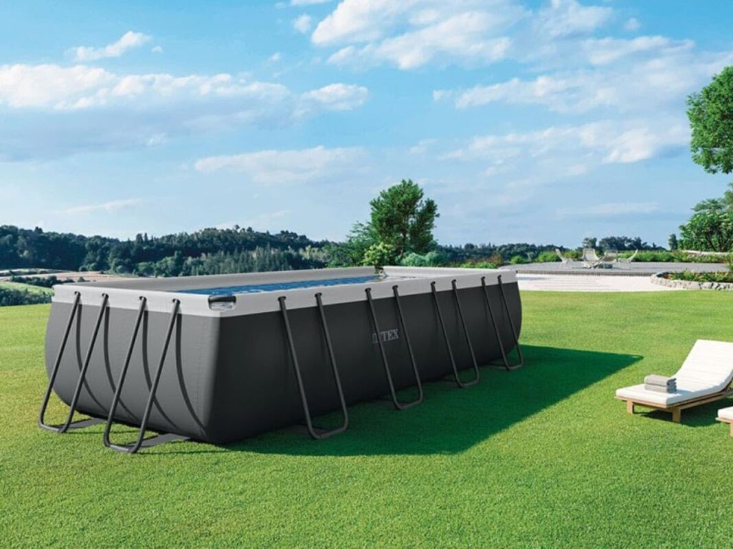 Intex Schwimmbadrahmen-Set Ultra Quadra, 549 x 274 x 132 cm, XTR 26356