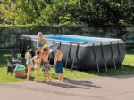 Intex Schwimmbadrahmen-Set Ultra Quadra, 549 x 274 x 132 cm, XTR 26356
